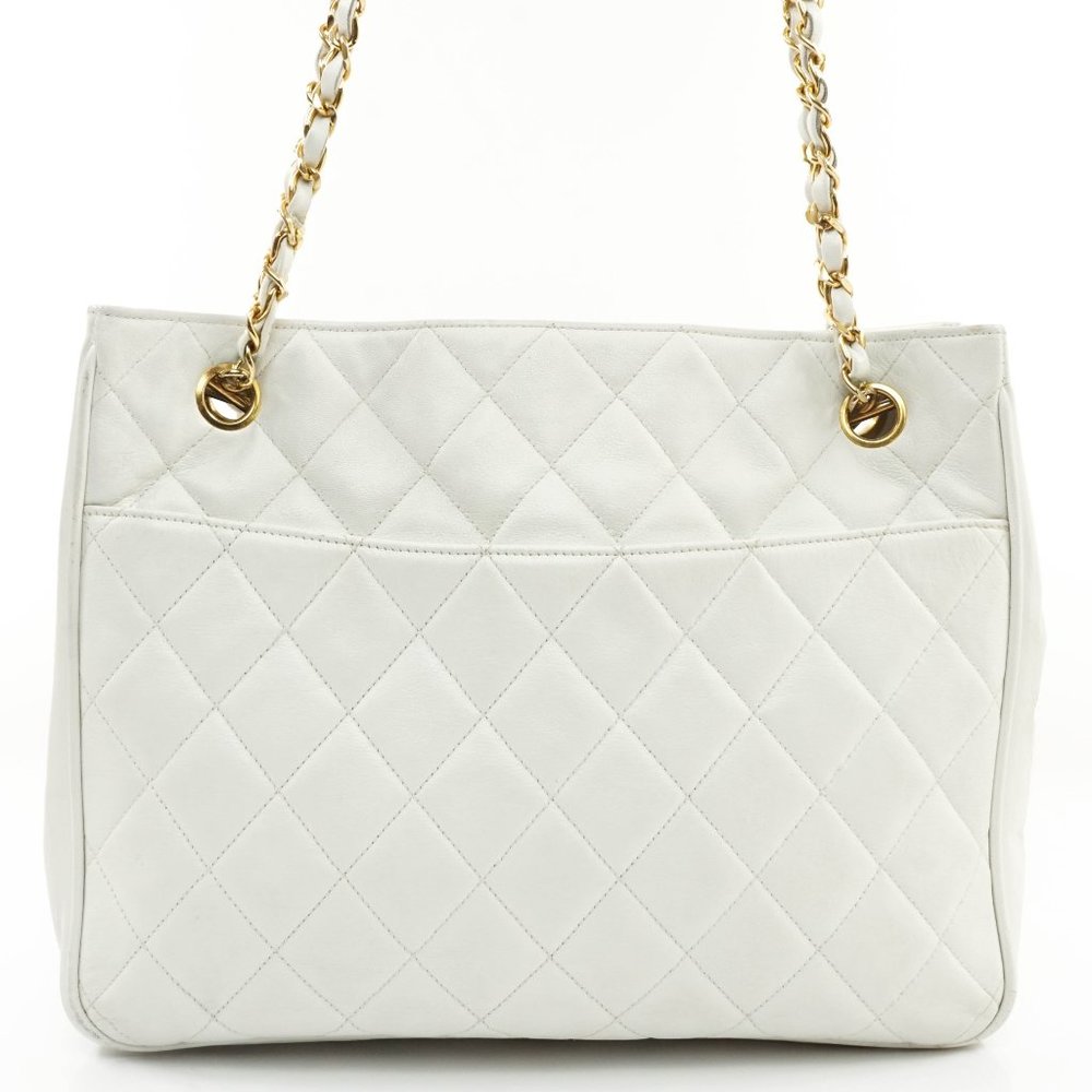Auth Chanel Matelasse Lambskin Shoulder #25235C62